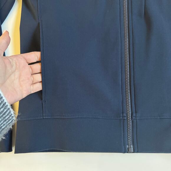 Lululemon Mens Lululemon Sojourn Track Jacket True Navy Size Small EUC Zip Front - Picture 7 of 15